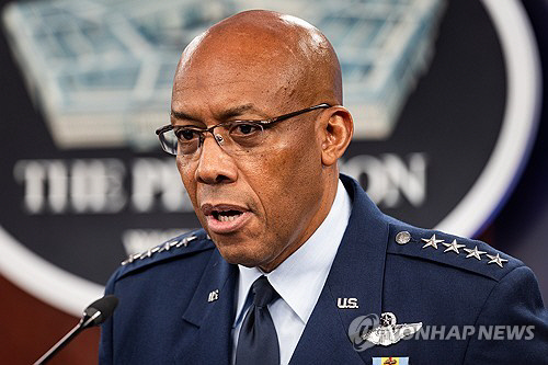 찰스 브라운 미국 합참의장[EPA=연합뉴스 자료사진]